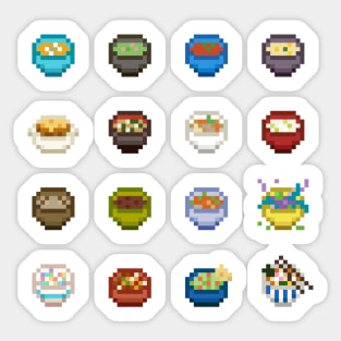 Pixel Soups & Dips Sticker